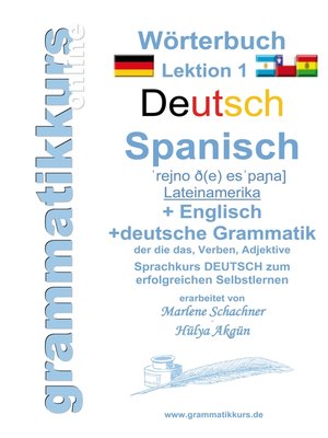 cover image of Wörterbuch Deutsch--Spanisch--Lateinamerika--Englisch A1 Lektion 1